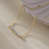 Brilliant Bar Necklace