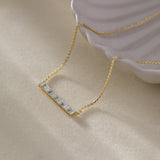 Brilliant Bar Necklace