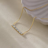 Brilliant Bar Necklace