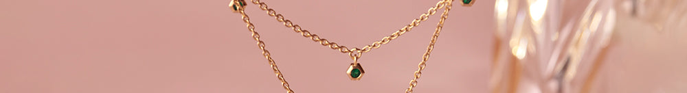 Layered Diamond Necklace, 14K Gold Vermeil, 1/6 ct Lab Grown Diamond-1