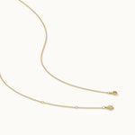 Layered Diamond Necklace, 14K Gold Vermeil, 1/6 ct Lab Grown Diamond-8