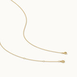 Layered Diamond Necklace, 14K Gold Vermeil, 1/6 ct Lab Grown Diamond-8