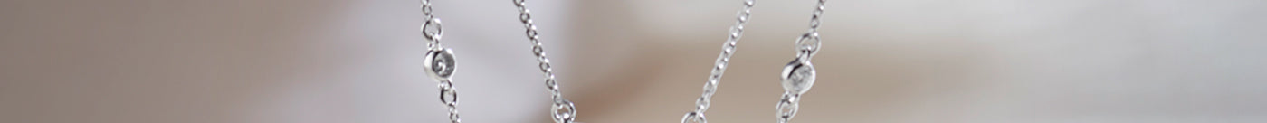 Layered Paperclip Necklace, Sterling Silver, 3/4 ct Lab Grown Diamond-1