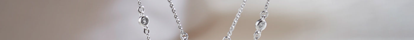 Layered Paperclip Necklace, Sterling Silver, 3/4 ct Lab Grown Diamond-1