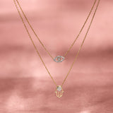 Talisman Layered Diamond Necklace
