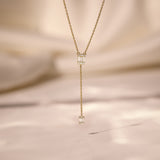 Peak And Drop Diamond Necklace