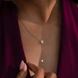 Peak And Drop Diamond Necklace