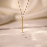 Peak And Drop Diamond Necklace