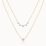 Duo Layered Diamond Necklace