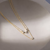 Duo Layered Diamond Necklace
