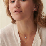 Y Solitaire Lariat Necklace, 14K Solid Gold, 1/4 ct Lab Grown Diamond-4