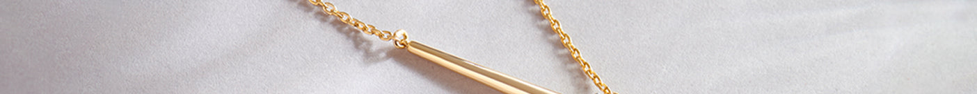 Y Solitaire Lariat Necklace, 14K Gold Vermeil, 1/4 ct Lab Grown Diamond-1