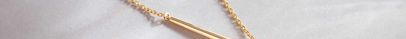 Y Solitaire Lariat Necklace, 14K Gold Vermeil, 1/4 ct Lab Grown Diamond-1