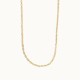 Paperclip Yellow Thin Chain Necklace