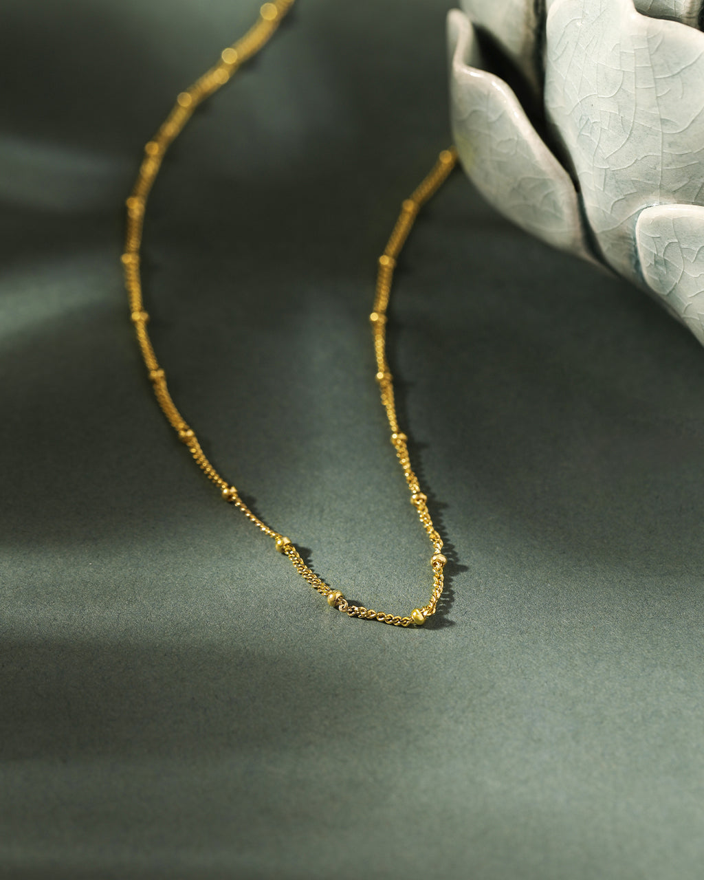 Sphere Station Chain, 14K Gold Vermeil-3