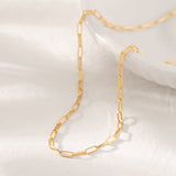 Bold Paperclip Chain Necklace, 14K Gold Vermeil-4