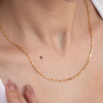 Bold Paperclip Chain Necklace, 14K Gold Vermeil-2