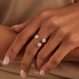 Contemporary Open Diamond Band