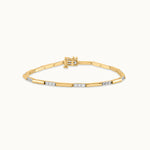 Station Bar Diamond Link Bracelet, 14K Gold Vermeil, 1 ct Lab Grown Diamond-3