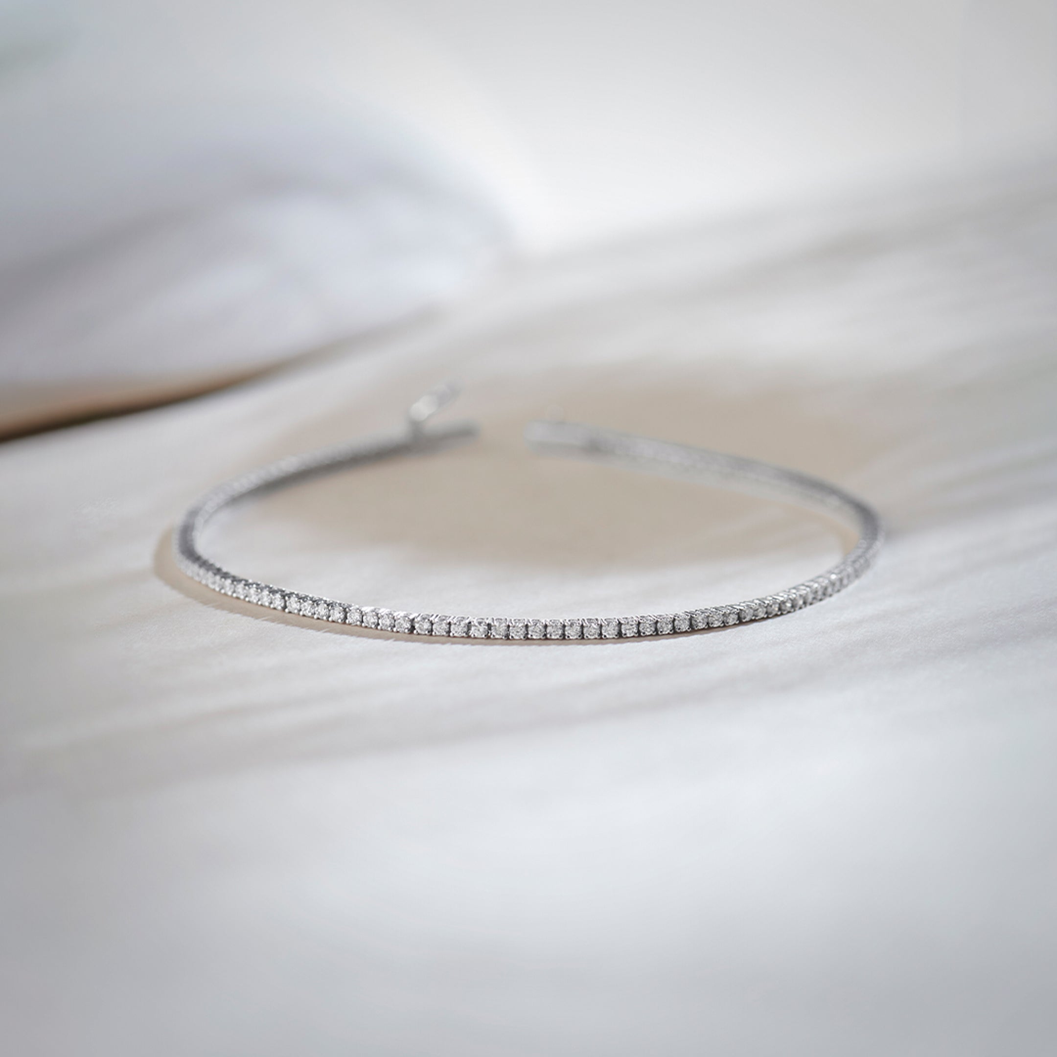 Classic Diamond Tennis Bracelet, 10K Solid Gold, 1 ct Lab Grown Diamond-1