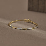 Elegant Edge Diamond Tennis Bracelet