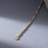 Elegant Edge Diamond Tennis Bracelet