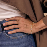 Elegant Edge Diamond Tennis Bracelet