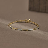 Elegant Edge Diamond Tennis Bracelet