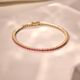 Ruby Tennis Bracelet