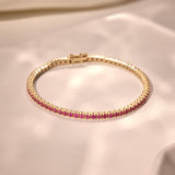 Ruby Tennis Bracelet