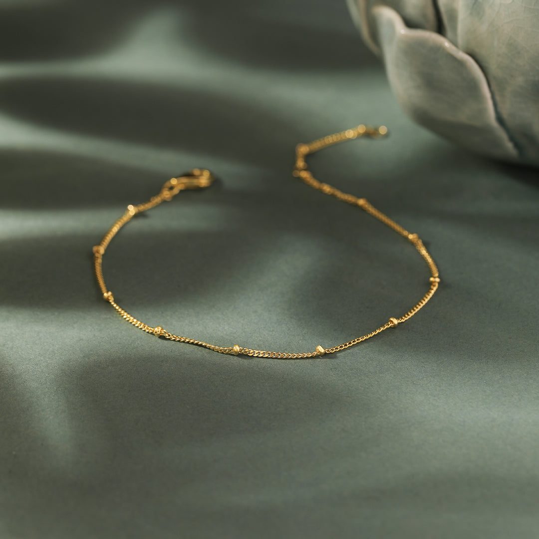 Sphere Station Bracelet, 14K Gold Vermeil-1