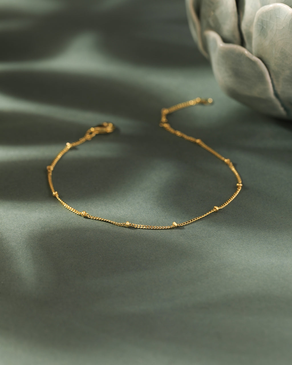 Sphere Station Bracelet, 14K Gold Vermeil-4