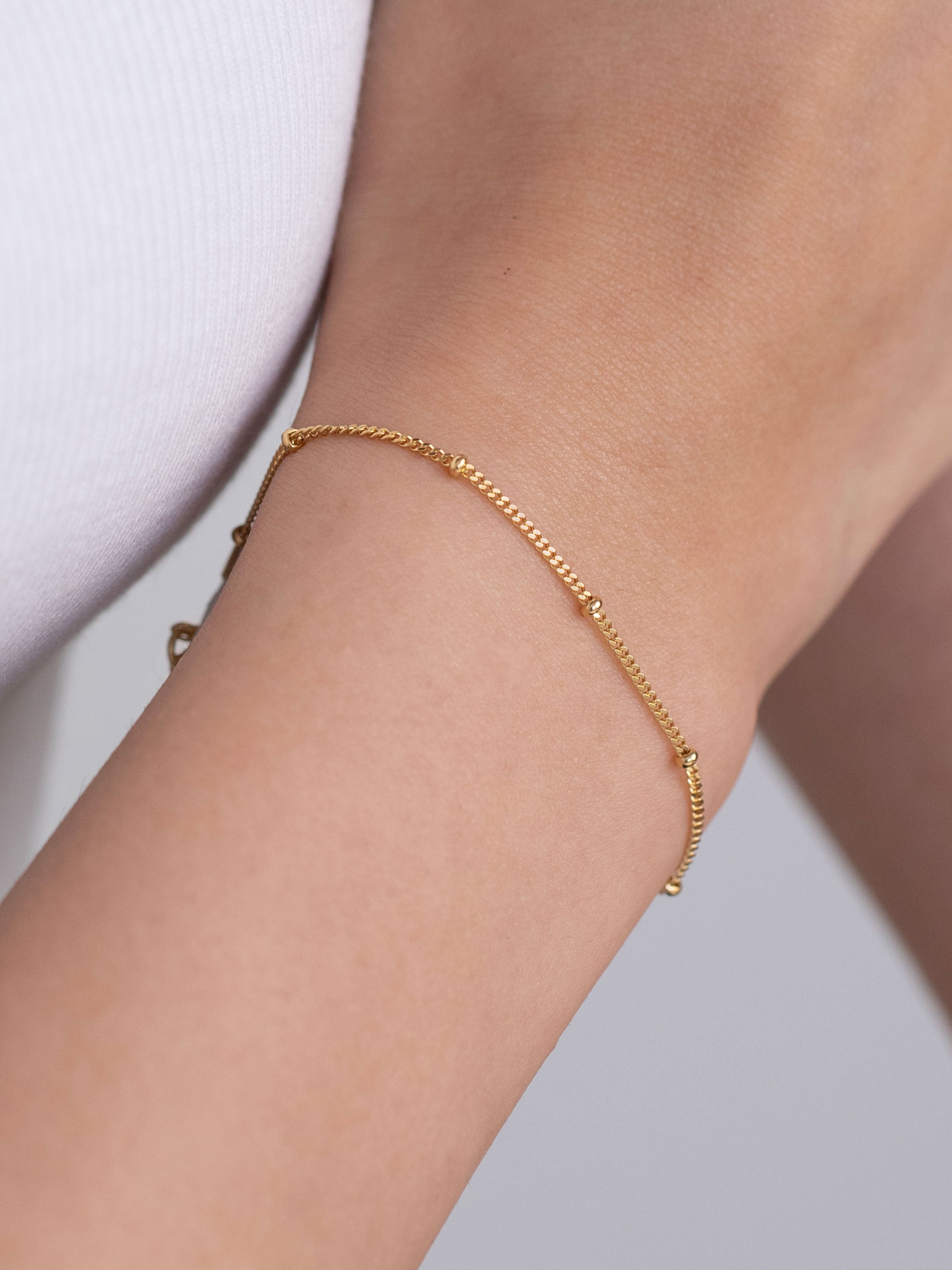Sphere Station Bracelet, 14K Gold Vermeil-2