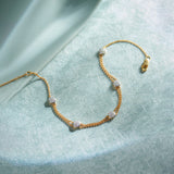 Classic Diamond Station Bracelet, 14K Solid Gold, 1/4 ct Lab Grown Diamond-1