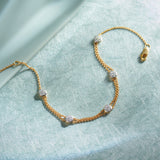 Classic Diamond Station Bracelet, 14K Solid Gold, 1/4 ct Lab Grown Diamond-6