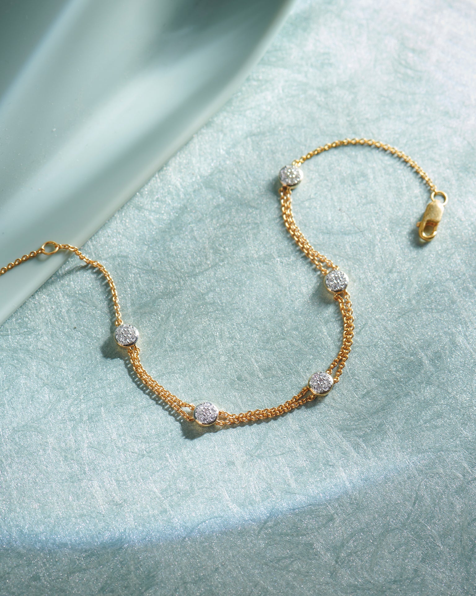 Classic Diamond Station Bracelet, 14K Solid Gold, 1/4 ct Lab Grown Diamond-6