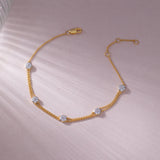 Classic Diamond Station Bracelet, 14K Solid Gold, 1/4 ct Lab Grown Diamond-5