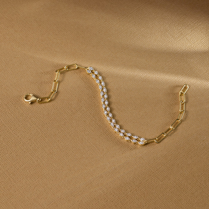 Shining Layers Diamond Bracelet