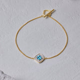 Modish Gem Toggle Bracelet