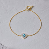 Modish Gem Toggle Bracelet