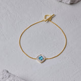 Modish Gem Toggle Bracelet