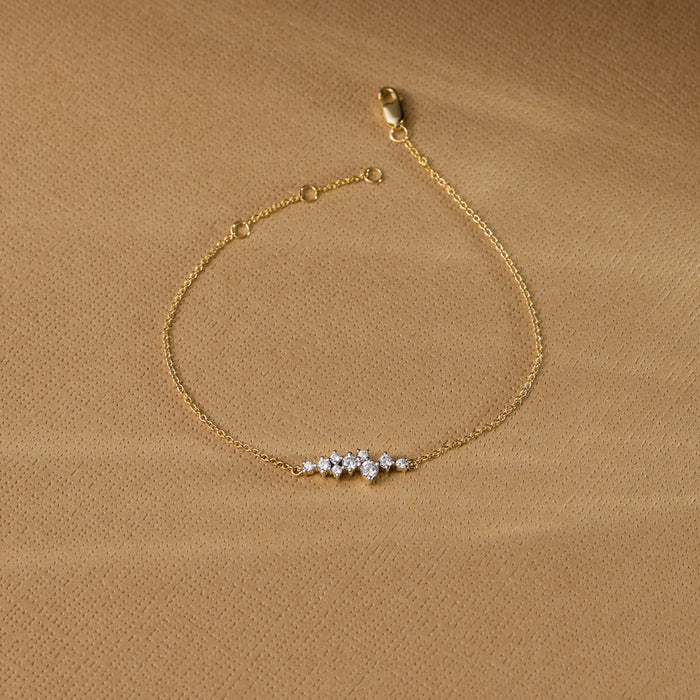 Shine Wave Diamond Bracelet