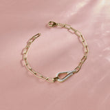 Couture Diamond Paperclip Bracelet