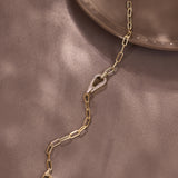 Couture Diamond Paperclip Bracelet