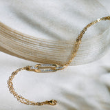 Oval Link Diamond Bracelet