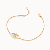 Classic Evil Eye Diamond Chain Bracelet
