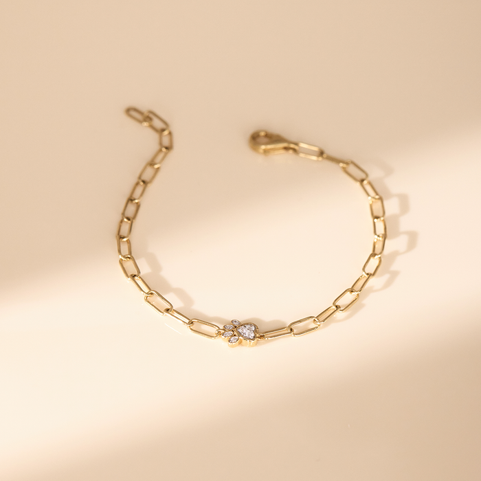 Classic Paw Diamond Bracelet