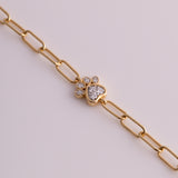 Classic Paw Diamond Bracelet
