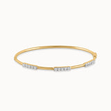 Line Diamond Oval Bracelet, 14K Gold Vermeil, 5/8 ct Lab Grown Diamond-3