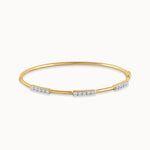 Line Diamond Oval Bracelet, 14K Solid Gold, 5/8 ct Lab Grown Diamond-3